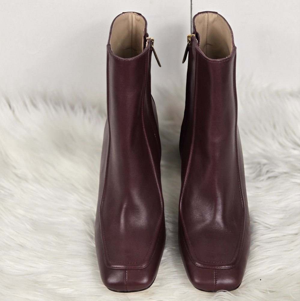 J. Crew Brown Ankle Boots with Chunky Heel - Picture 2 of 8